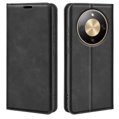 Husa Flip Tip Carte Deluxe Compatibila cu Honor Magic 8 Lite, Piele Ecologica, Stand, Negru Husa Flip Tip Carte Deluxe Compatibila cu Honor Magic 8 Lite, Piele Ecologica, Stand, Negru